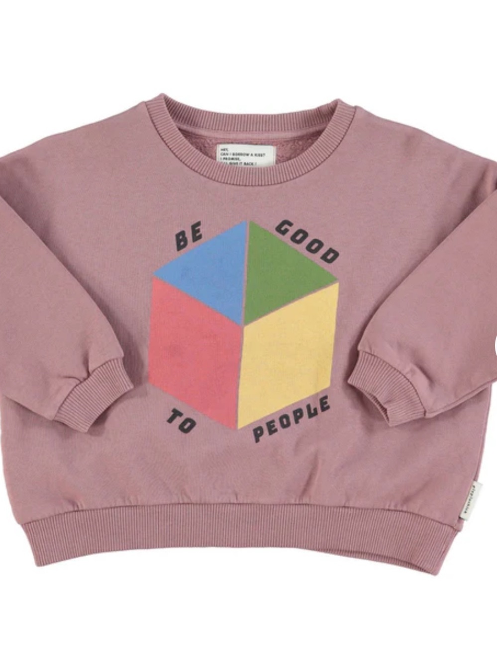 Kids Mauve Graphic Sweatshirt - Be Good To People